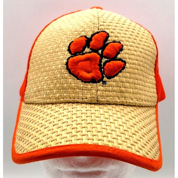 CLEMSON TIGERS MESH SNAPBACK HAT CAP ZEPHYR TIGER PAW LOGO THE Z HAT VINTAGE‎